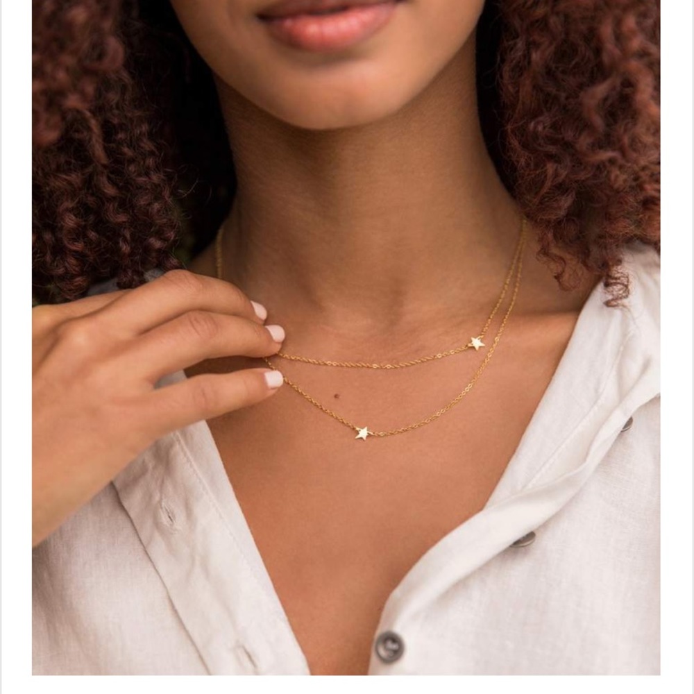Jennifer Zeuner Star Double Necklace